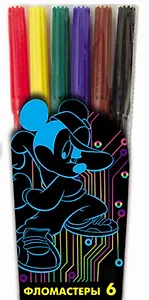 Фломастеры 06цв "Mickey's Digital World", Disney
