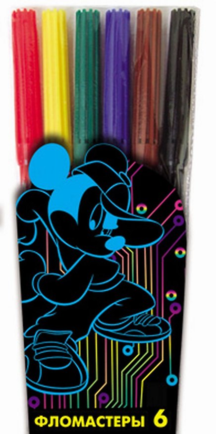 Фломастеры 06цв "Mickey's Digital World", Disney 228323 — 1