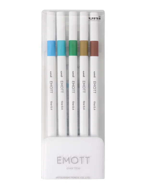 Линеры 05цв "EMOTT. Island Color" 0,4мм, пласт.уп., UNI 3121619 — 1