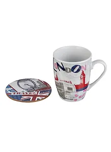 Кружка с подставкой Лондон (270-248) (300мл) (пвх бокс)