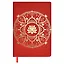 Ежедневник недат. А5 160л "Софт-тач. Арт-терапия" красный, кожзам, тв.переплет, тиснений фольгой, конгревное блинтовое тиснение, антистресс-раскраска, офсет, ляссе, подар.упаковка — 3055058 — 1