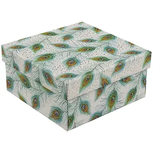 Подарочная коробка «Перо павлина», маленькая