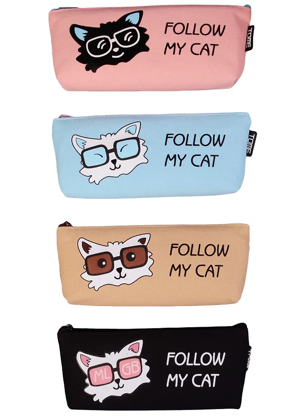 Пенал на молнии «Follow my cat», 20 х 8 см 2591312 — 5