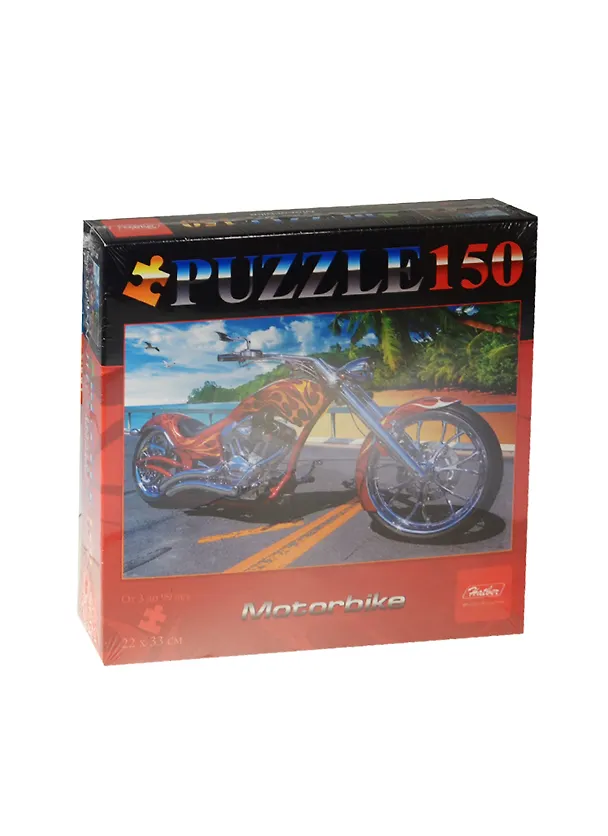 Пазлы 150 А4ф Motorbike (150П34_03344) (22х33см) (3+) (Hatber) (коробка) 2483975 — 1