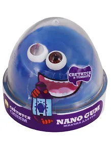 Игрушка-лизун «Светится синим», Nano Gum
