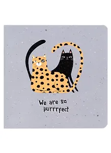 Записная книжка 170*170 40л нелин. "Silly", кот и леопард, мягк.переплет, скрепка