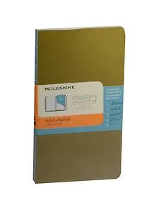 Записная книжка А6 48л лин. "Chapter" Slim зеленая, Moleskine