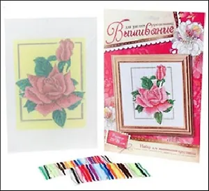 Набор для вышивания крестиком Роза (537325) (20х28см) (упаковка)