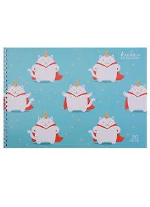 Альбом для рисования Unnika, "Волшебный котик", А4, 20 листов, на гребне