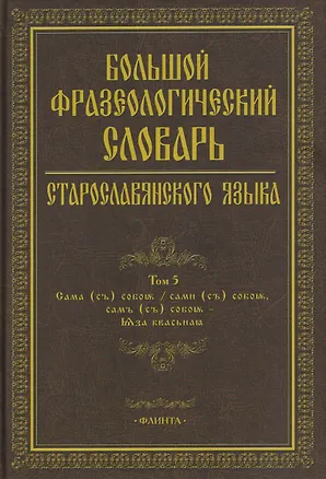 Книга Большой фразеологический словарь старославянского языка: Том 5 (Светлана Шулежкова, Светлана Анохина, Александра Осипова)