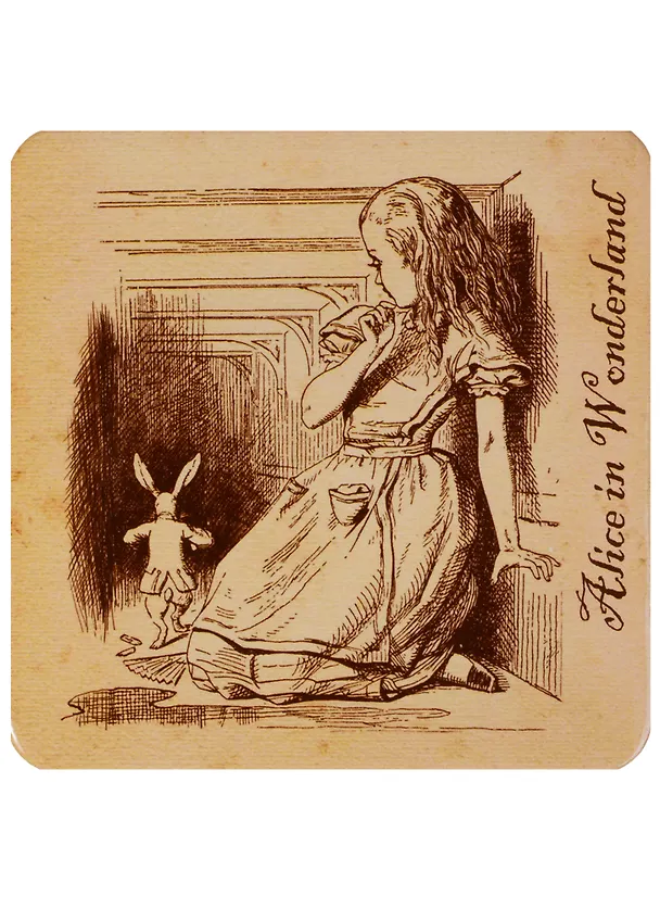 Подставка под чашку Alice in Wonderland (Алиса и кролик) (ПЧ2018-01) 2641572 — 1