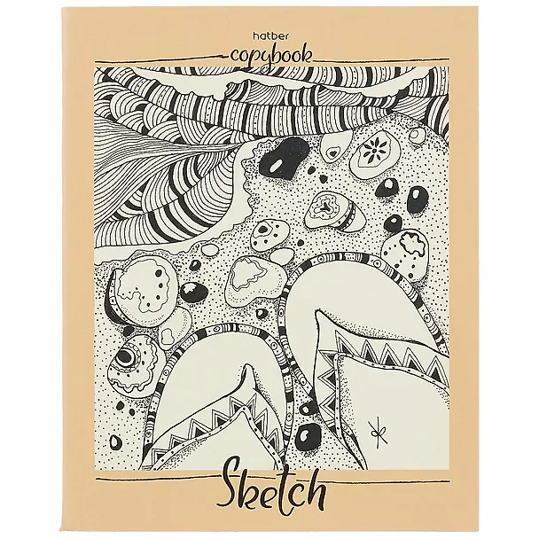 Тетрадь общая «Sketch» в ассортименте, 80 листов в клетку, А5 - Hatber 251151 — 6