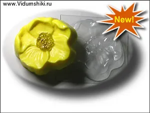 Пластиковая форма для мыла Кувшинка