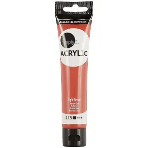 Акриловая краска «Simply», коричневый светлый, 75 мл