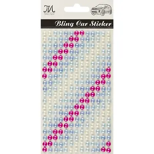 Полужемчужины Диагональ с розовым, 18,5*9