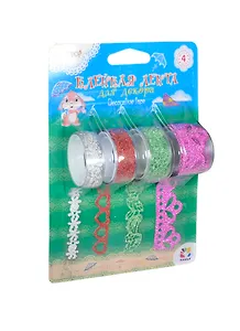 Клейкая лента д/декора Hobby на основе PVP 4шт 12/15/18/24мм*1м (кружева) в блистере 481016