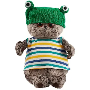 Мягкая игрушка Басик в шапке Лягушка (25 см) (Ks25-177)