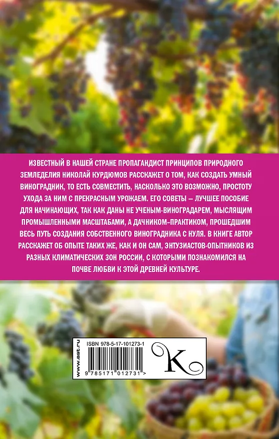Книга Виноград. Секреты виноградарей севера и юга России (Николай Курдюмов) — 2