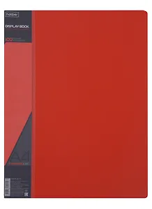 Папка 100ф А4 "STANDARD" пластик 0,8мм,  красная