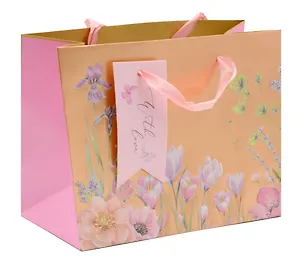 Пакет А5 18*23*10 "With love.Gold" жен., бум.мат.ламинат