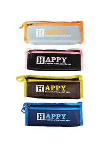 Пенал-косметичка 1отд. "Happy" 21*10см, ткань, инд.уп., ассорти