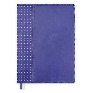 Ежедневник полудатированный А5 146*211мм 384стр. Сариф фиолетовый твердый переплёт 47565