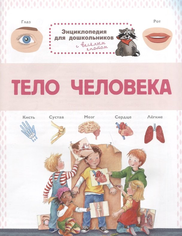 Книга Тело человека. Энциклопедия для дошкольников с веселым енотом () — 1