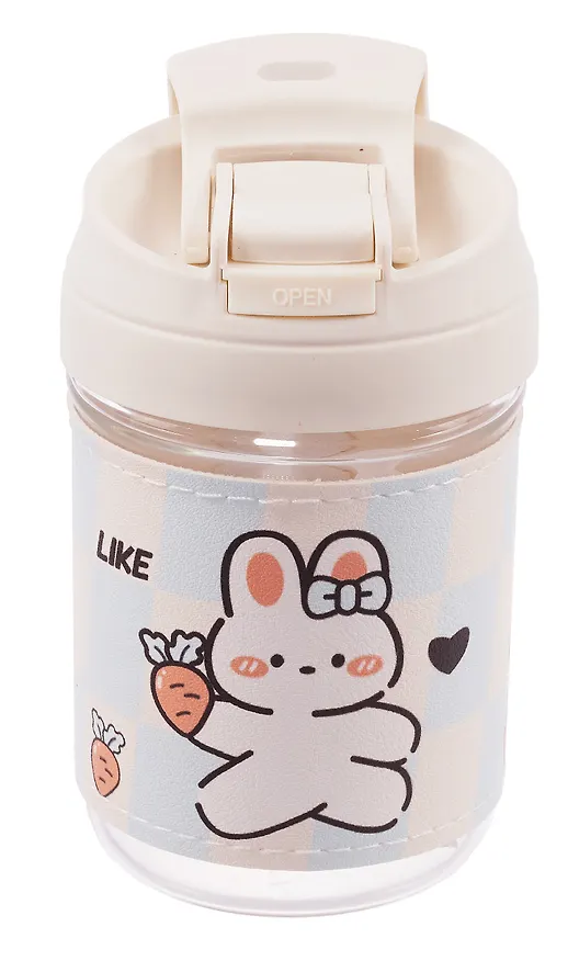 Бутылка Kawaii Мишка/Зайчик (стекло) (420мл) 3088899 — 4