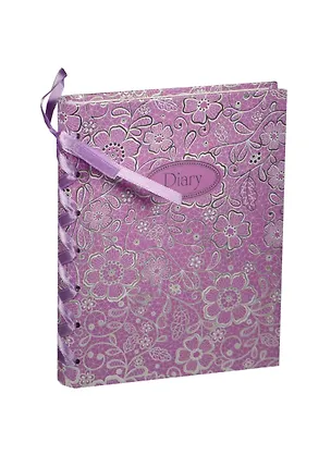 Ежедневник недат. А6+ 120л "ЦВЕТОЧНЫЙ ПРИНТ" 7БЦ, гребень, декор.лента, тисн.фольгой,  Феникс 238007