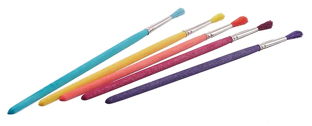 Кисти «Цветняши», 5 штук круглые, Артком 3106992 — 3