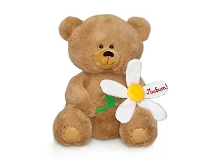 Мягкая игрушка Медвежонок с большой ромашкой (озвученный) (LА 8383Y) 2341111