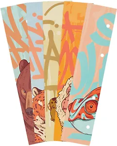 Закладка для книг пластиковая "Дикая природа" ассорти