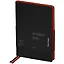 Ежедневник недат. B6 136л "Fuze. Черный" иск.кожа, цветной срез — 3114243 — 1