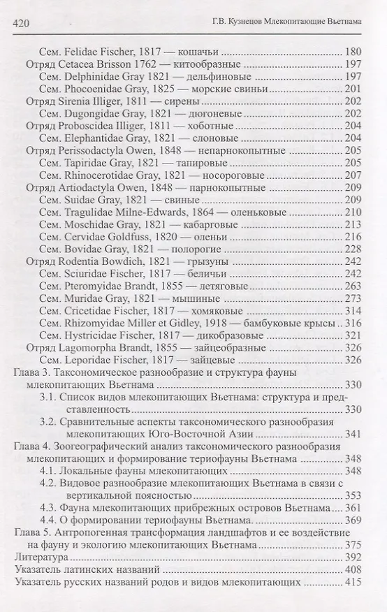 Книга Млекопитающие Вьетнама (Г. Кузнецов) — 3