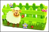 Корзина войлочная Баран прямоугольная (002534)