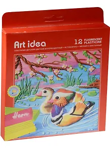 Пластилин Art idea "НЕОН", 12 цветов