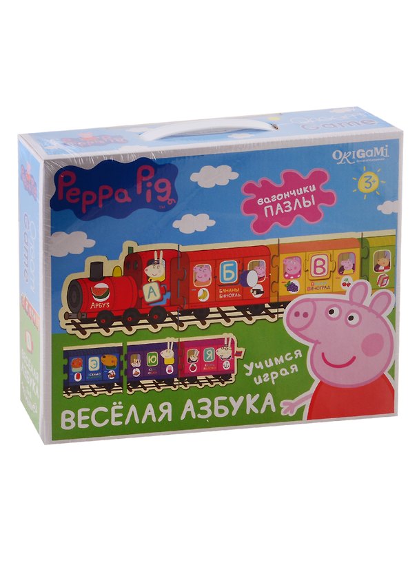 Игра настольная, т.м. Peppa Pig, Паровозик Веселая Азбука 02361 2793591 — 1