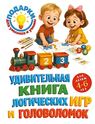 Книга Удивительная книга логических игр и головоломок: для детей 4-6 лет (Юлия Василюк)
