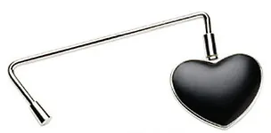 Крючок из металла для сумки (черное сердце) (13265) 2193228