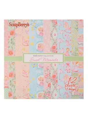 Набор бумаги для скрапбукинга 15*15см, 190гр/м Маленькая принцесса 12 листов 341849