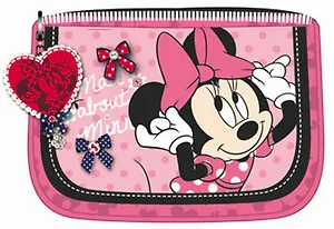 Пенал школьный 2отд. "Miss Minnie" молния, Disney