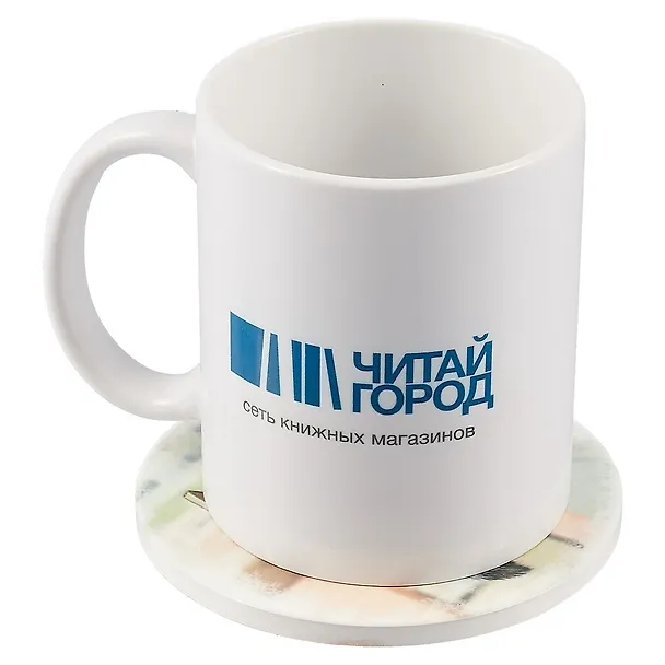 Подставка под кружку Енот на качелях (керамика) (11 см) (ПВХ бокс) 2652389 — 3