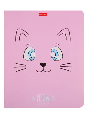 Тетрадь в клетку Hatber, "Ушки на макушке", 18 листов, в ассортименте 255002