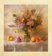 Репродукция в раме (00000135887) Волкова И.В. Натюрморт в сиреневом (30х30) 2316215