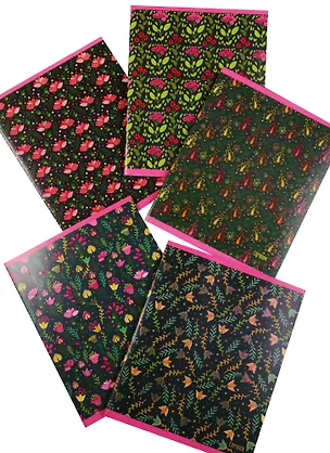 Тетрадь в клетку Unnika, "Удивительные цветы (графика)", 48 листов, в ассортименте 243762