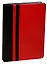 Ежедневник недат. А5 160л "Сариф" красный/"Сариф" черный, кожзам, ляссе, Escalada — 241449 — 1