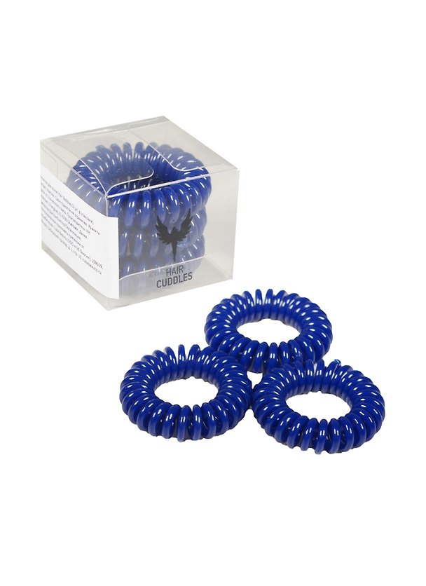 Резинка-браслет для волос Hair Bobbles темно-синяя (3 шт.) (000328) 2509421 — 1
