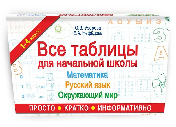 Книга Все таблицы для начальной школы. Русский язык. Математика. Окружающий мир (Елена Нефедова, Ольга Узорова) — 4