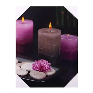 Картина с диодами Свечи и камни (30х40) (740-048) 2430671