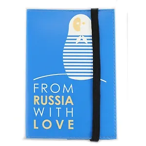 Обложка для паспорта Ps 9.1.4 с рисунком, ткань, на резинке, инд.уп., подвес, Буккеа